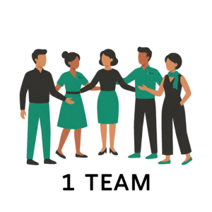 1 Team. 15 Menschen aus verschiedenen Unternehmen, alle mit dem selben Ziel: Agilität im eigenen Unternehmen verstärken