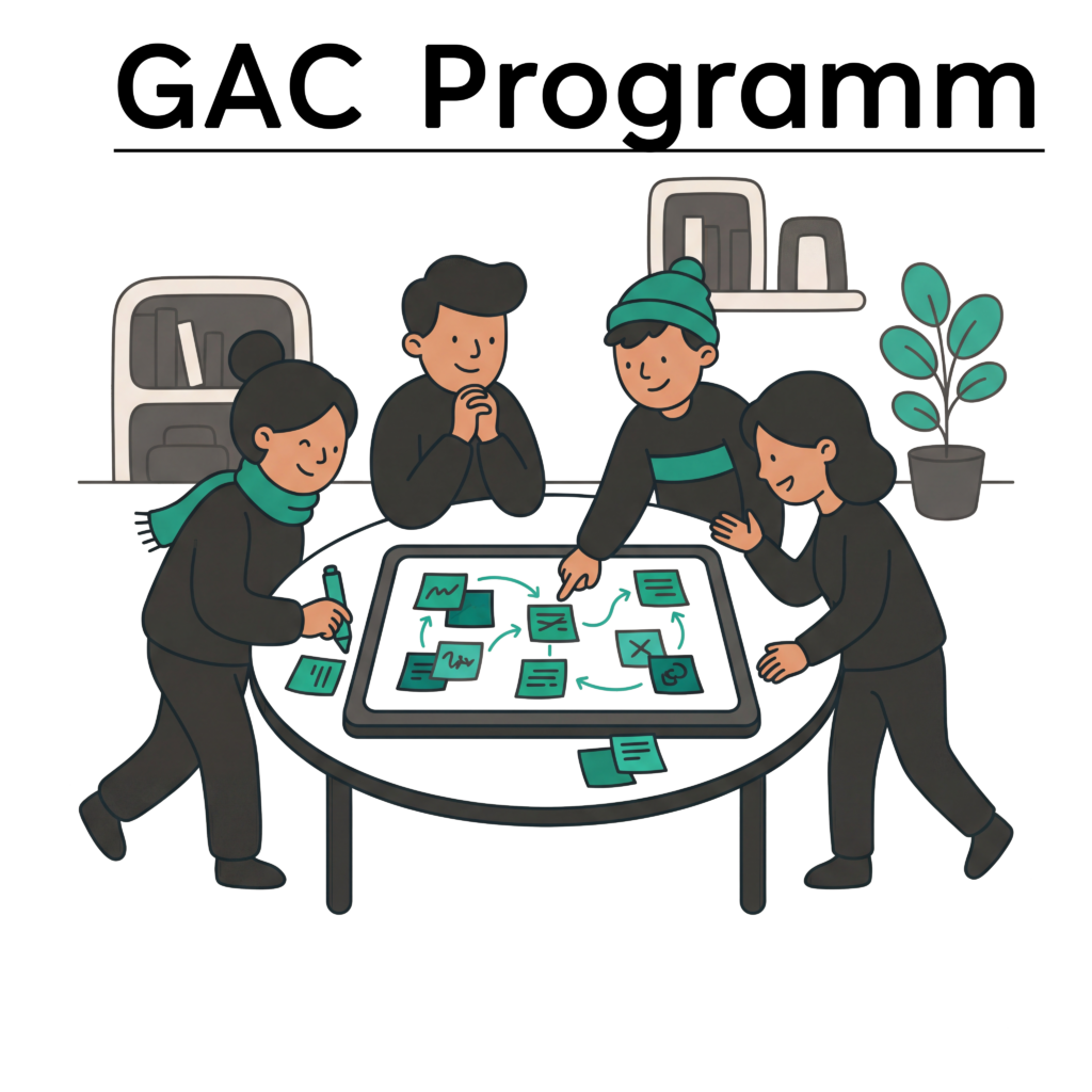 Das GAC Programm umfasst 3 Monate und 6 Events. Die Buchung erfolgt über den Shop.